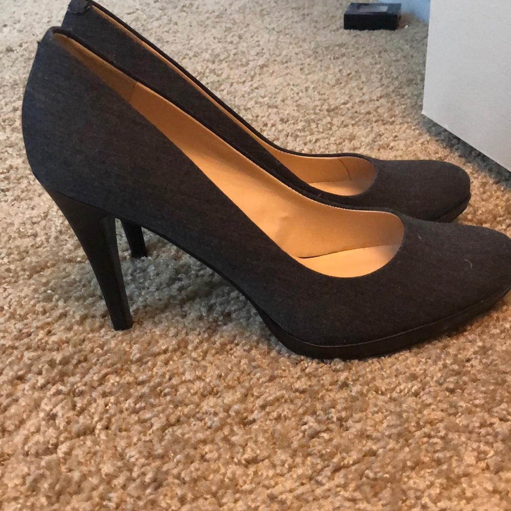 Nine West dark gray heels